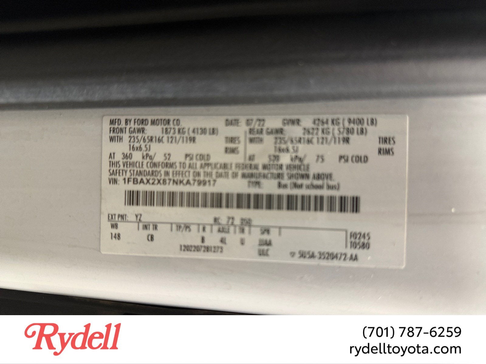 2022 Ford Transit Passenger Wagon XLT