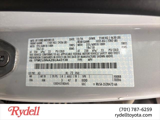2025 Ford Escape ST-Line Select