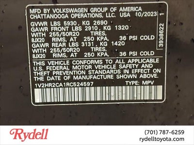 2024 Volkswagen Atlas 2.0T SE w/Technology