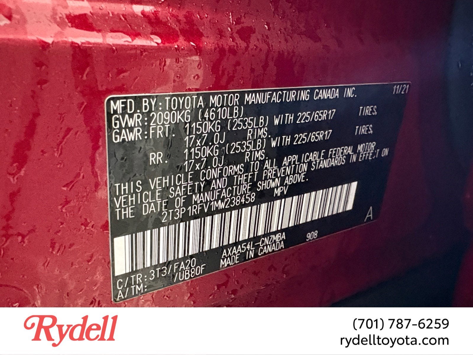 2021 Toyota RAV4 XLE