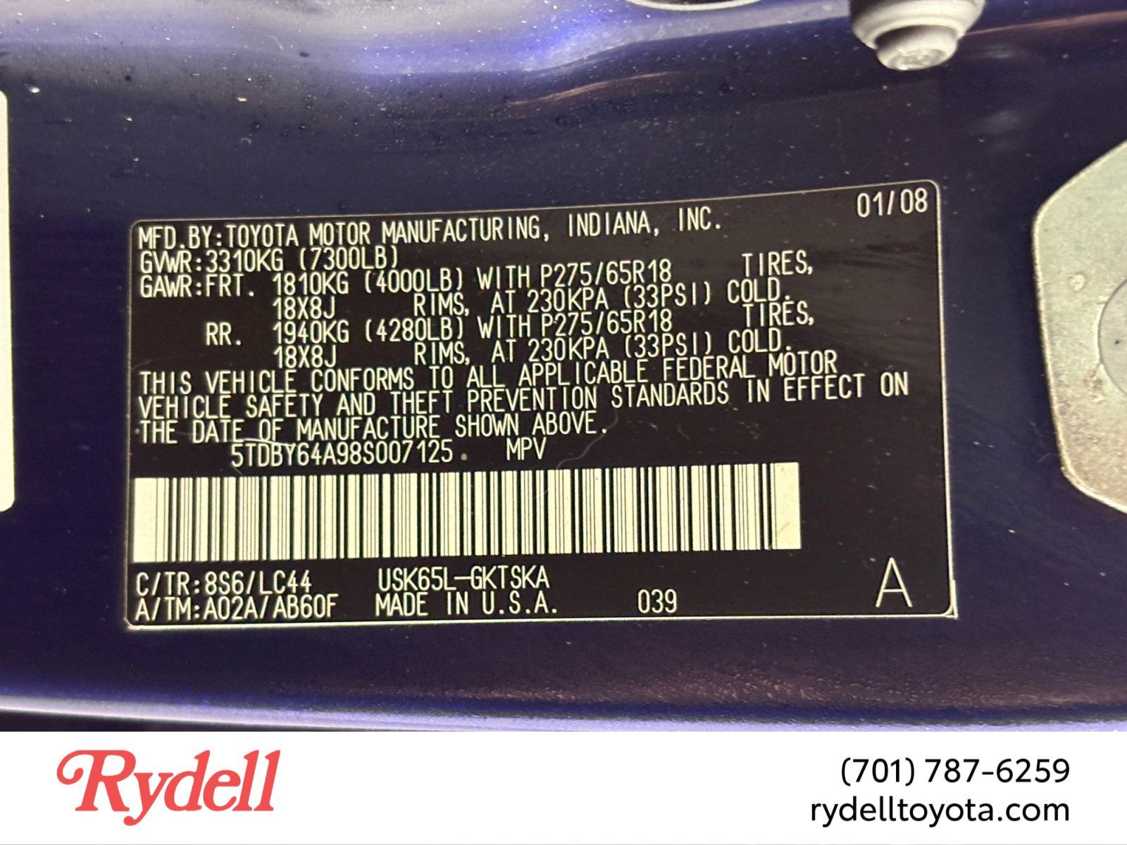 2008 Toyota Sequoia SR5