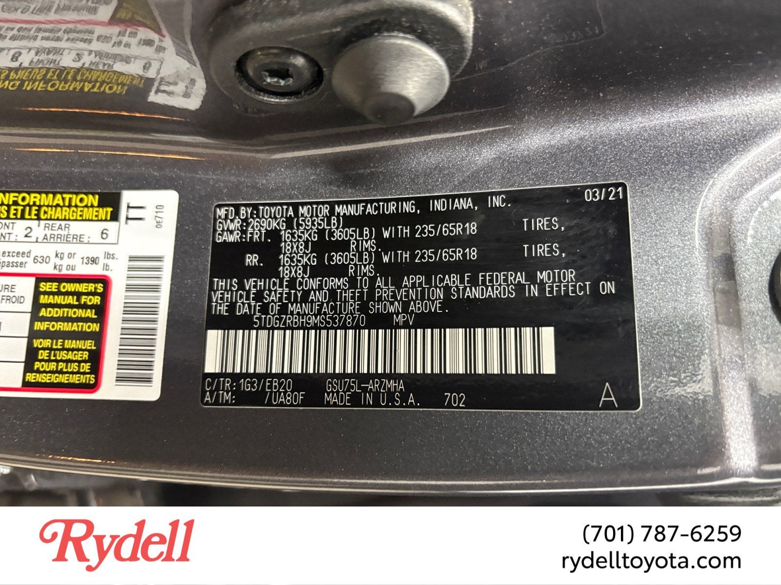 2021 Toyota Highlander XLE