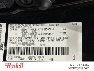 2025 Toyota Tundra 4WD TRD Pro Hybrid