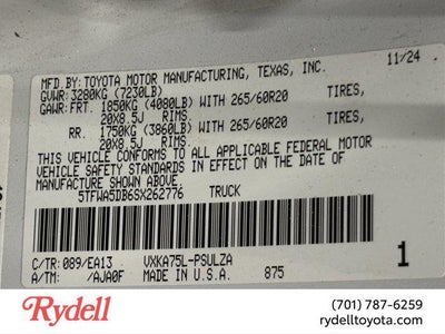 2025 Toyota Tundra 4WD Limited