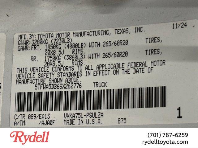 2025 Toyota Tundra 4WD Limited