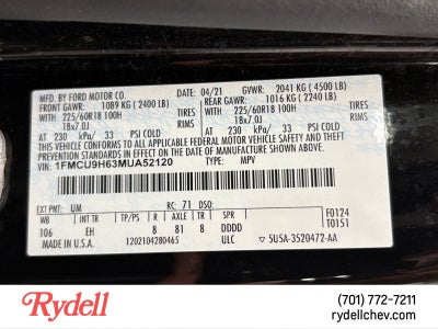 2021 Ford Escape SEL