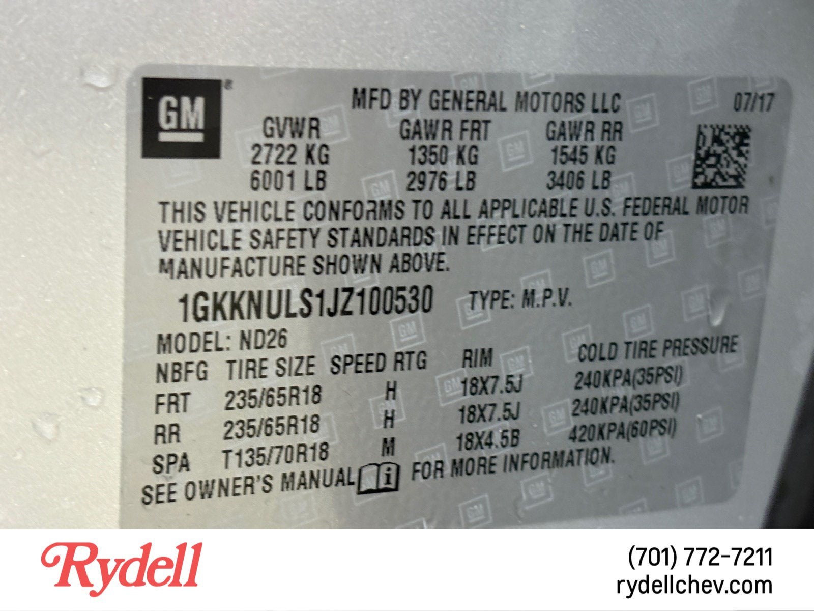 2018 GMC Acadia SLT