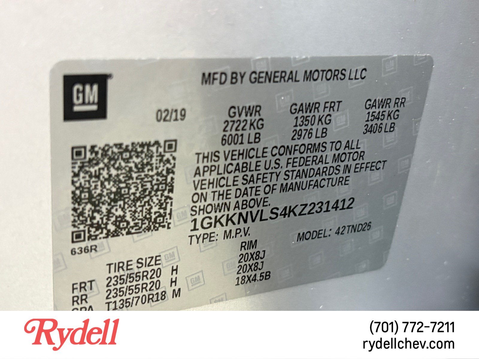 2019 GMC Acadia SLT