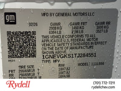 2026 Chevrolet Traverse LT