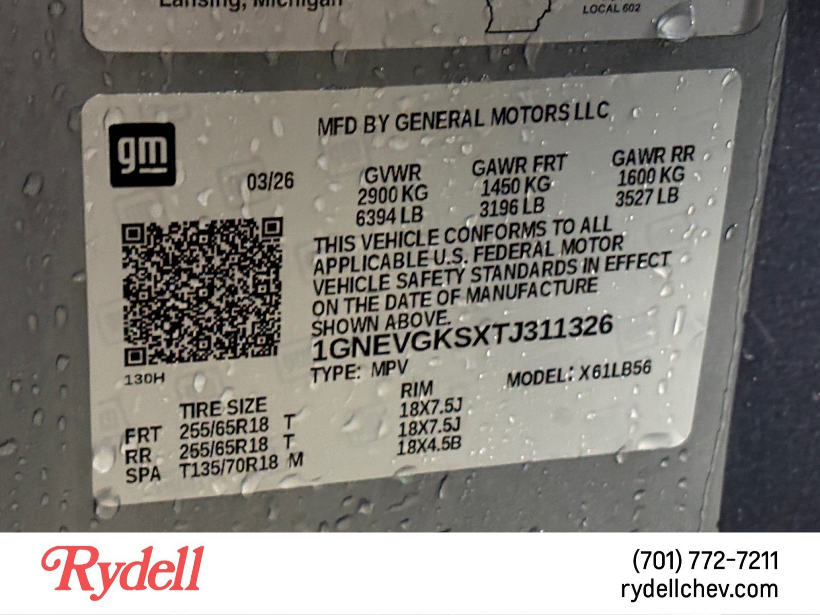 2026 Chevrolet Traverse LT