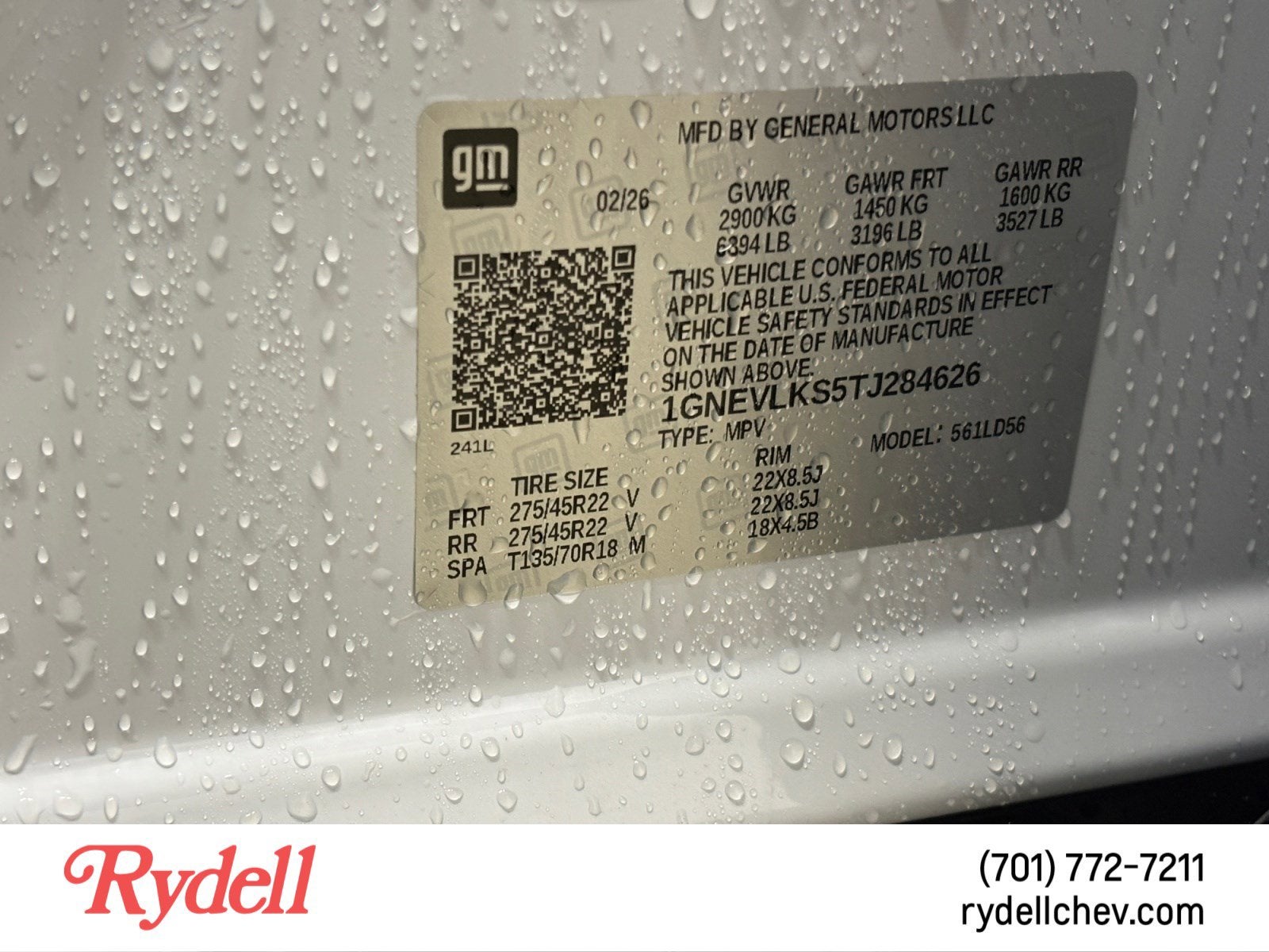 2026 Chevrolet Traverse RS