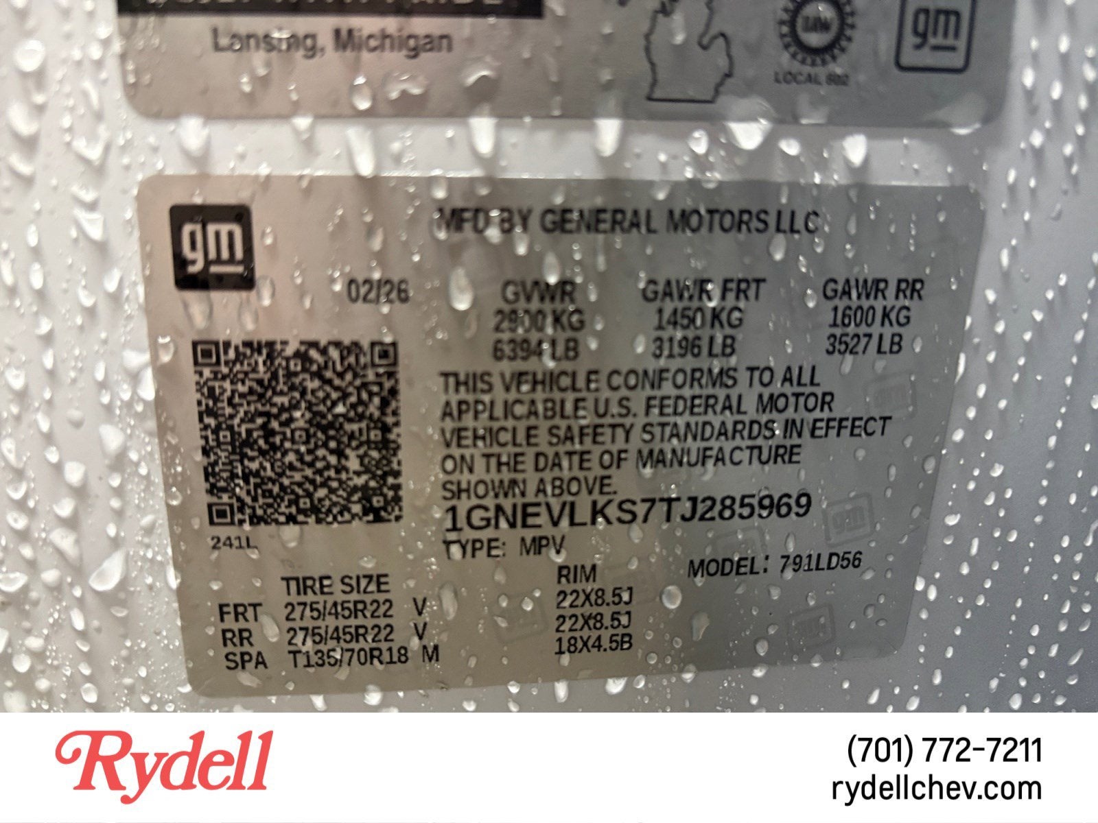 2026 Chevrolet Traverse RS