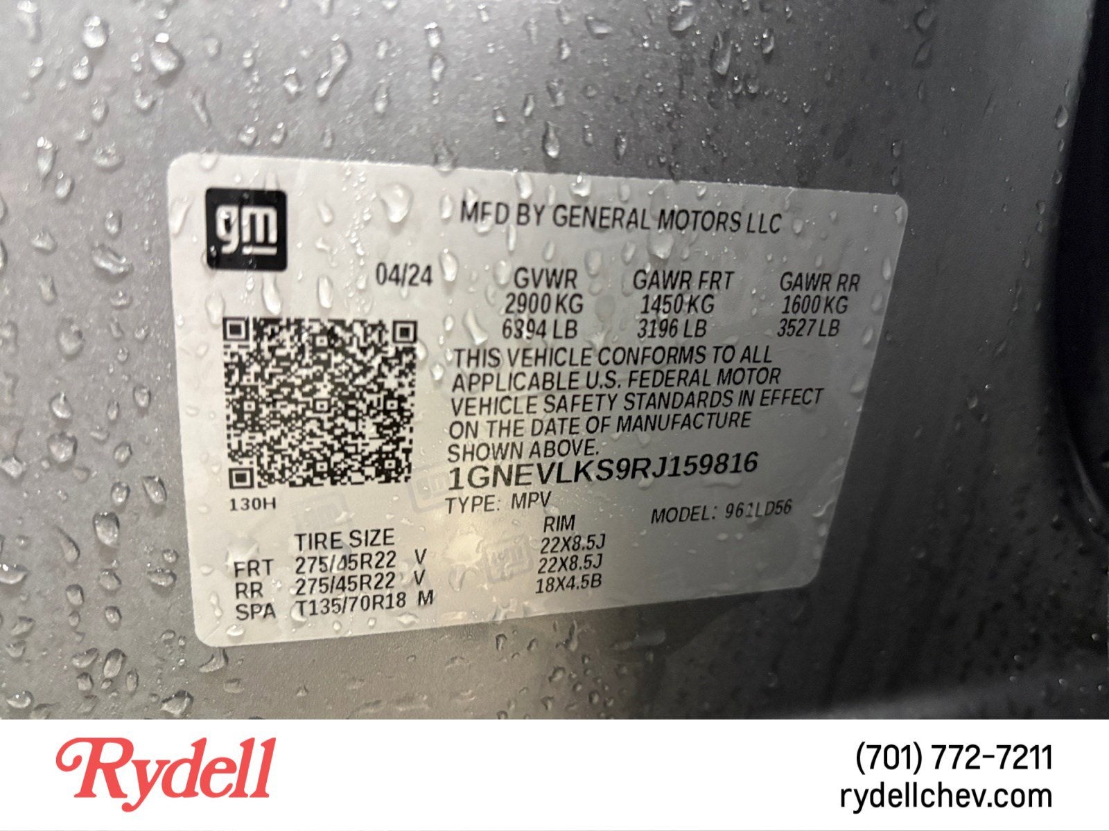 2024 Chevrolet Traverse RS