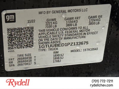 2023 GMC Sierra 1500 SLE