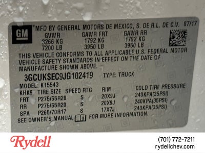 2018 Chevrolet Silverado 1500 LTZ