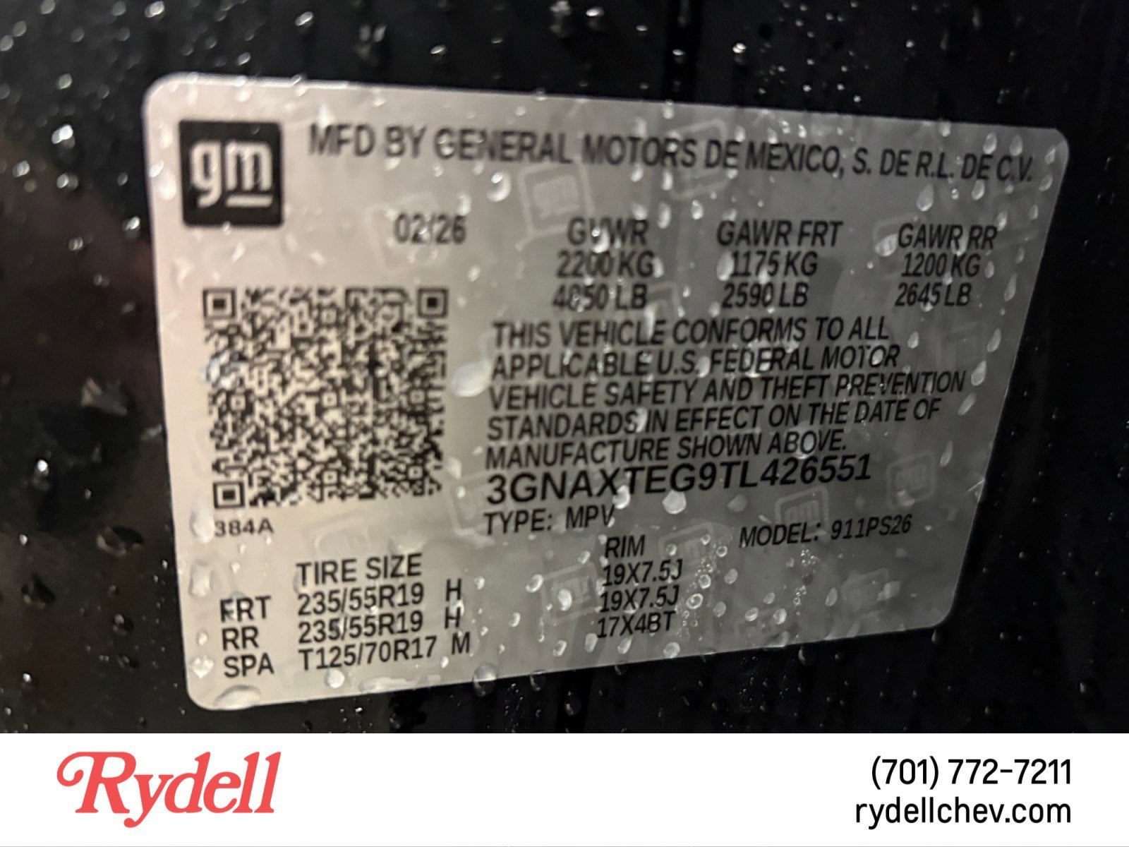 2026 Chevrolet Equinox RS