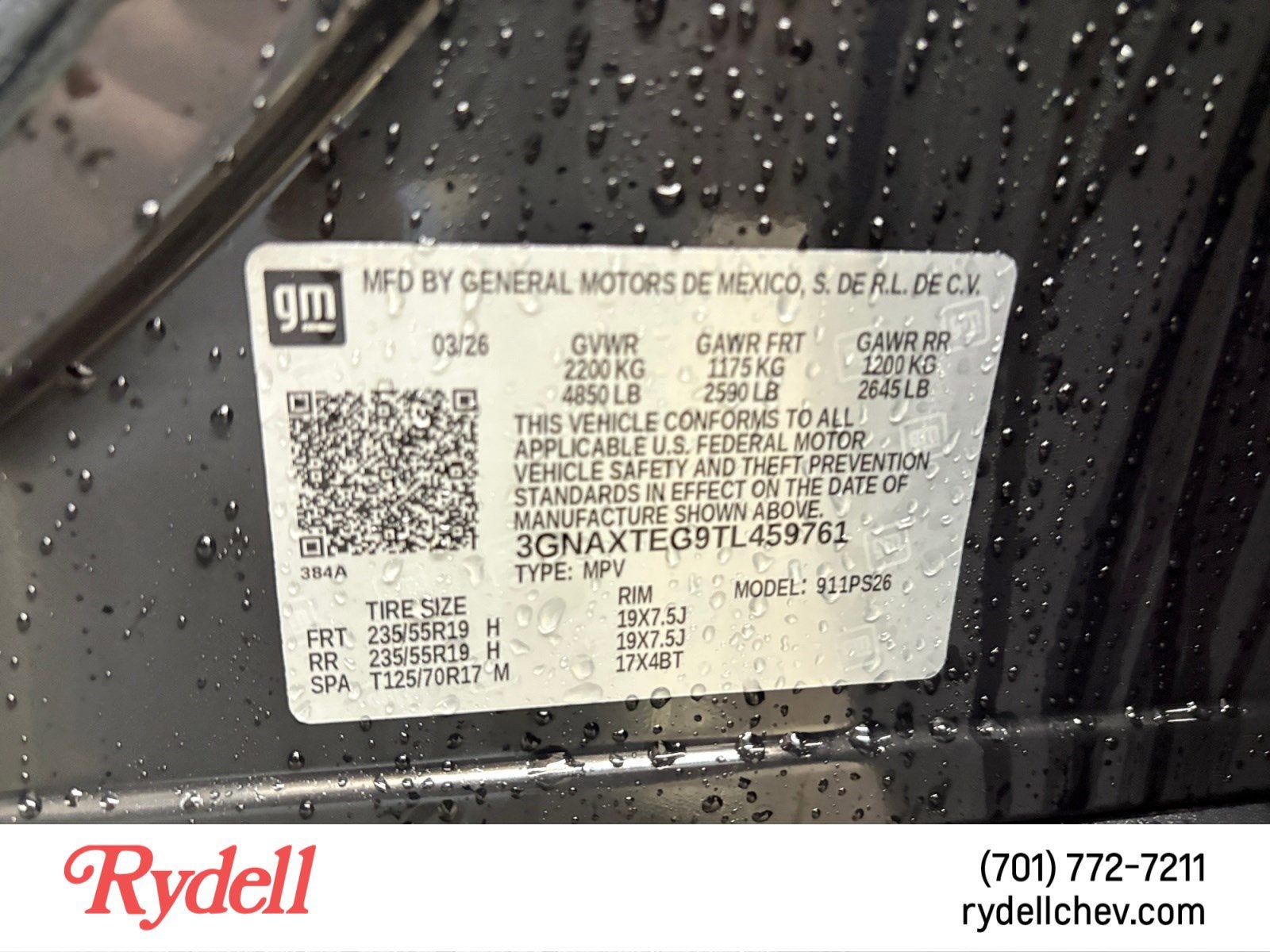 2026 Chevrolet Equinox RS