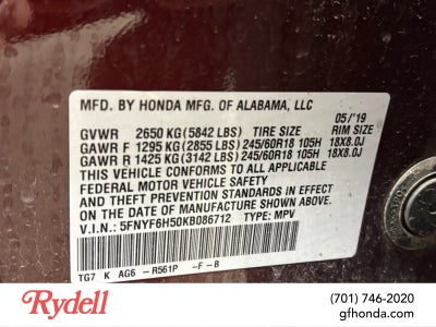 2019 Honda Pilot EX-L