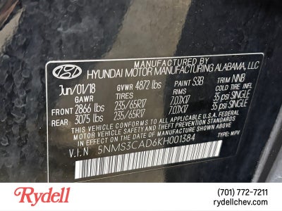 2019 Hyundai Santa Fe SEL