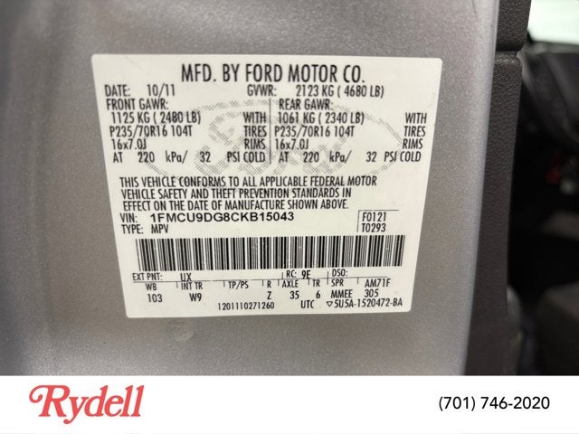 2012 Ford Escape XLT