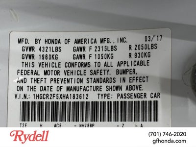 2017 Honda Accord Sedan Sport