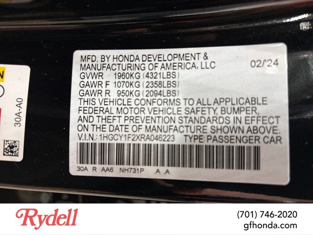 2024 Honda Accord Sedan LX