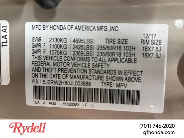 2018 Honda CR-V EX-L