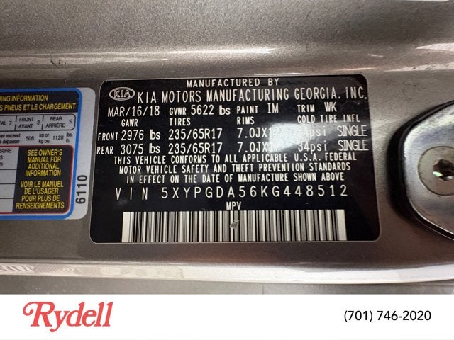 2019 Kia Sorento LX V6