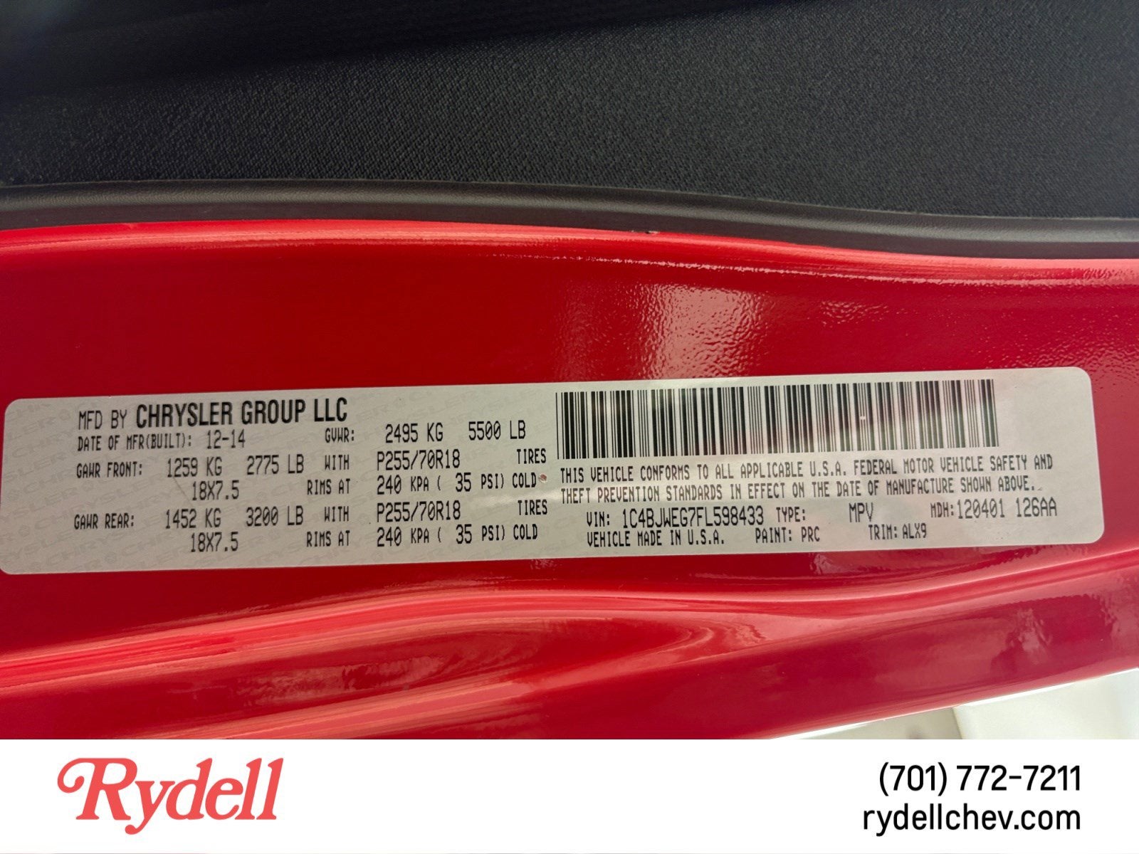 2015 Jeep Wrangler Unlimited Sahara