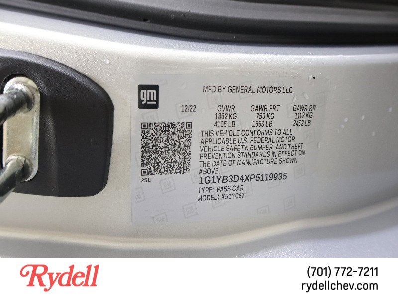 2023 Chevrolet Corvette Stingray 2LT