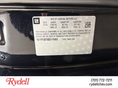 2016 Chevrolet Corvette Stingray 3LT