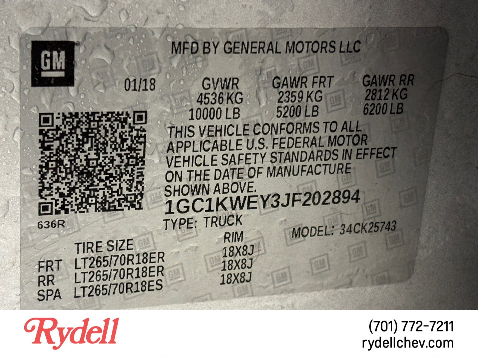 2018 Chevrolet Silverado 2500 HD LTZ