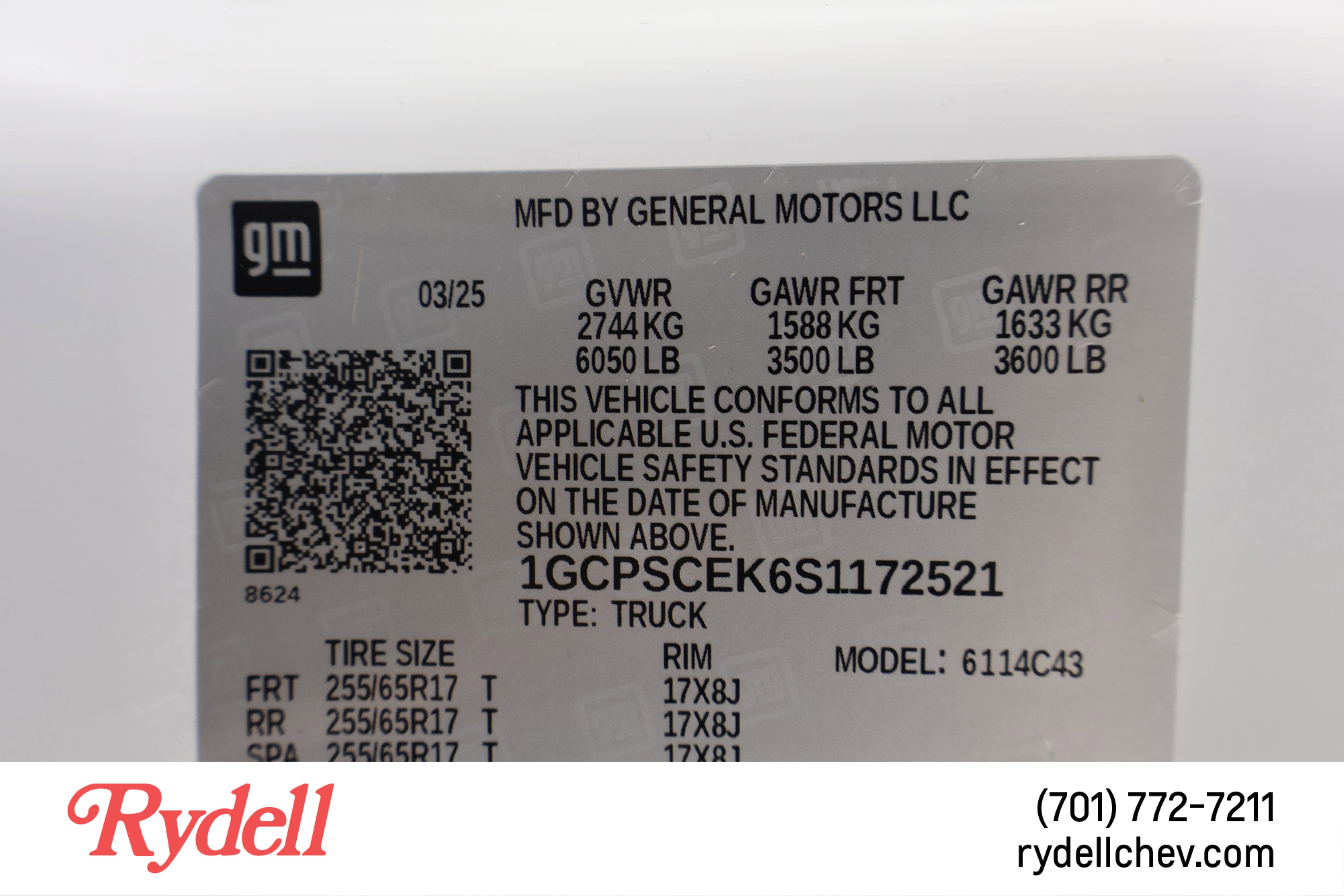 2025 Chevrolet Colorado WT/LT