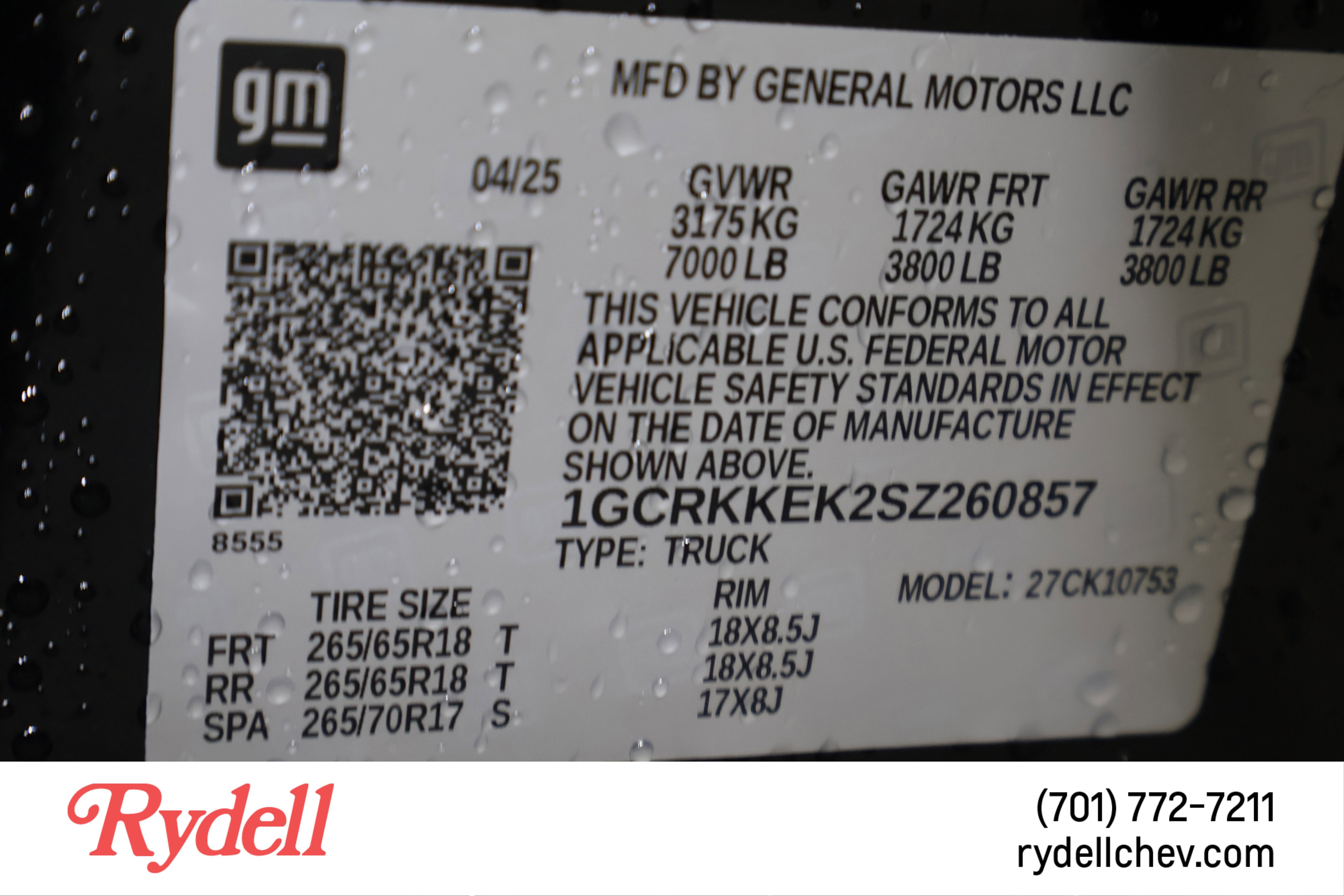 2025 Chevrolet Silverado 1500 LT (2FL)