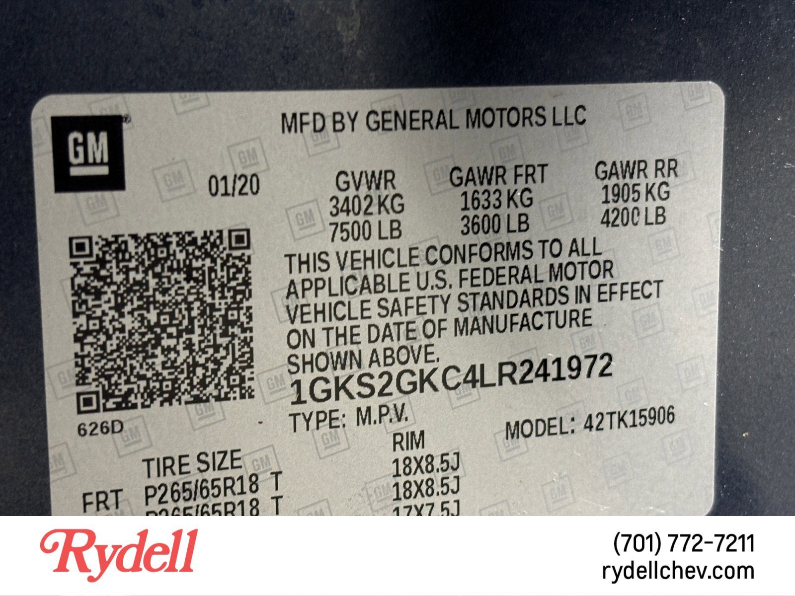 2020 GMC Yukon XL SLT