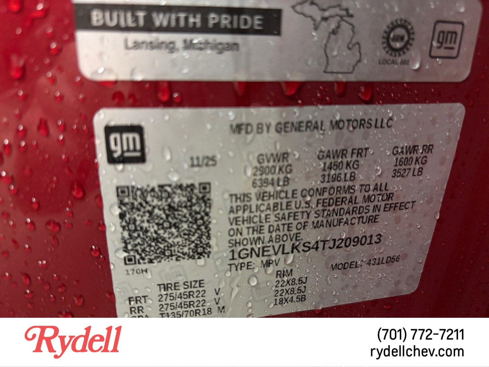 2026 Chevrolet Traverse RS