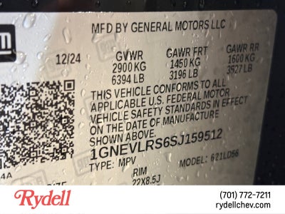 2025 Chevrolet Traverse RS