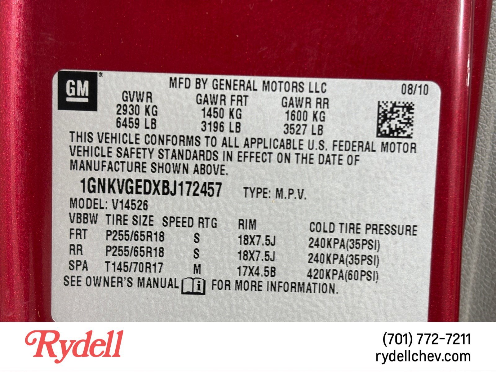 2011 Chevrolet Traverse LT w/1LT