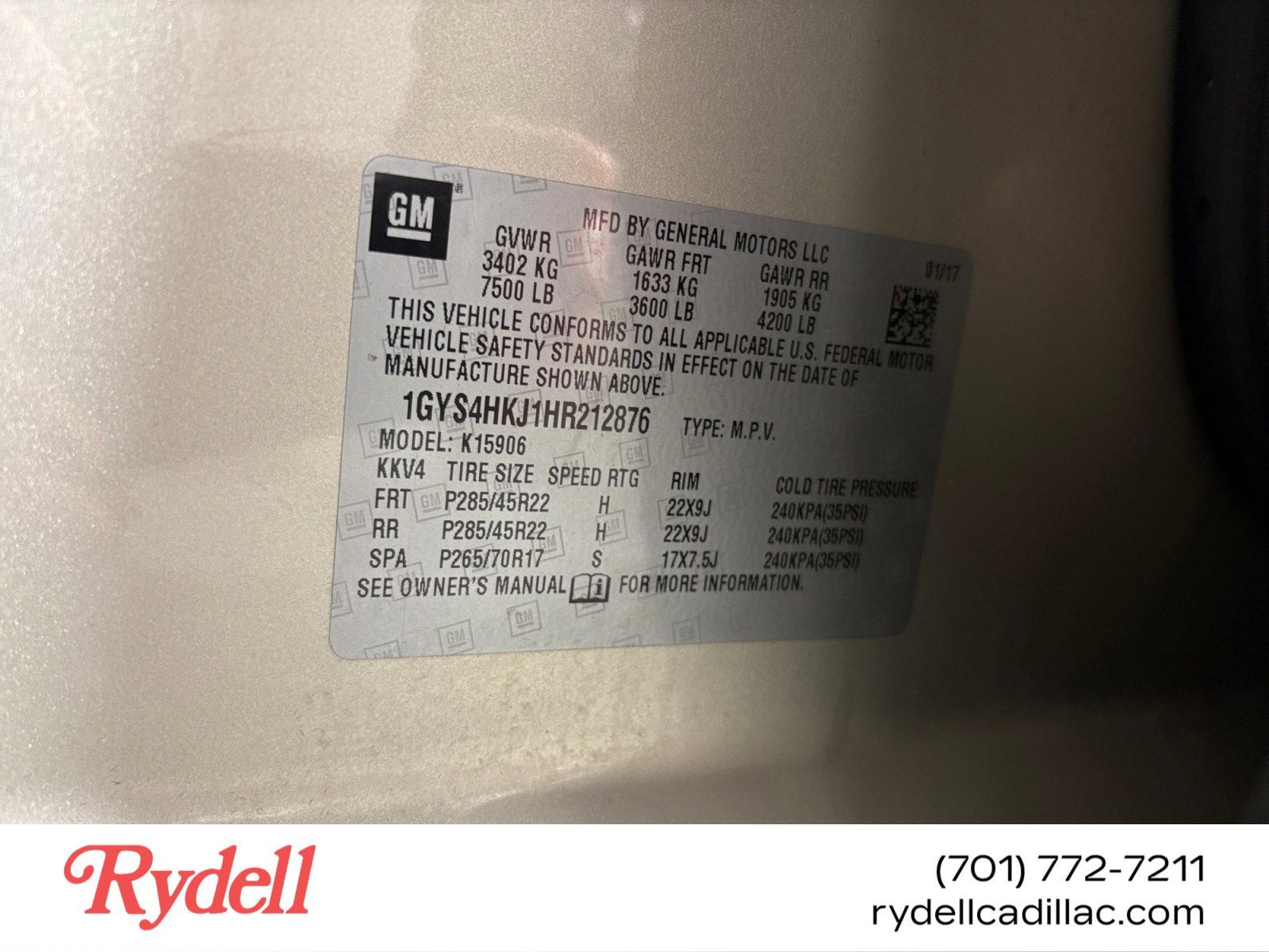 2017 Cadillac Escalade ESV Luxury