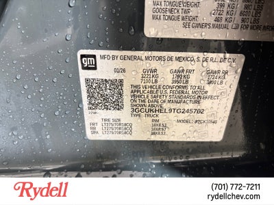 2026 Chevrolet Silverado 1500 ZR2