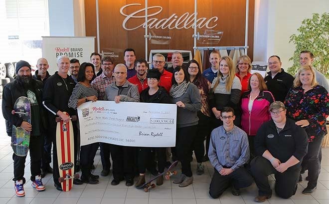 Rydell skatepark donation