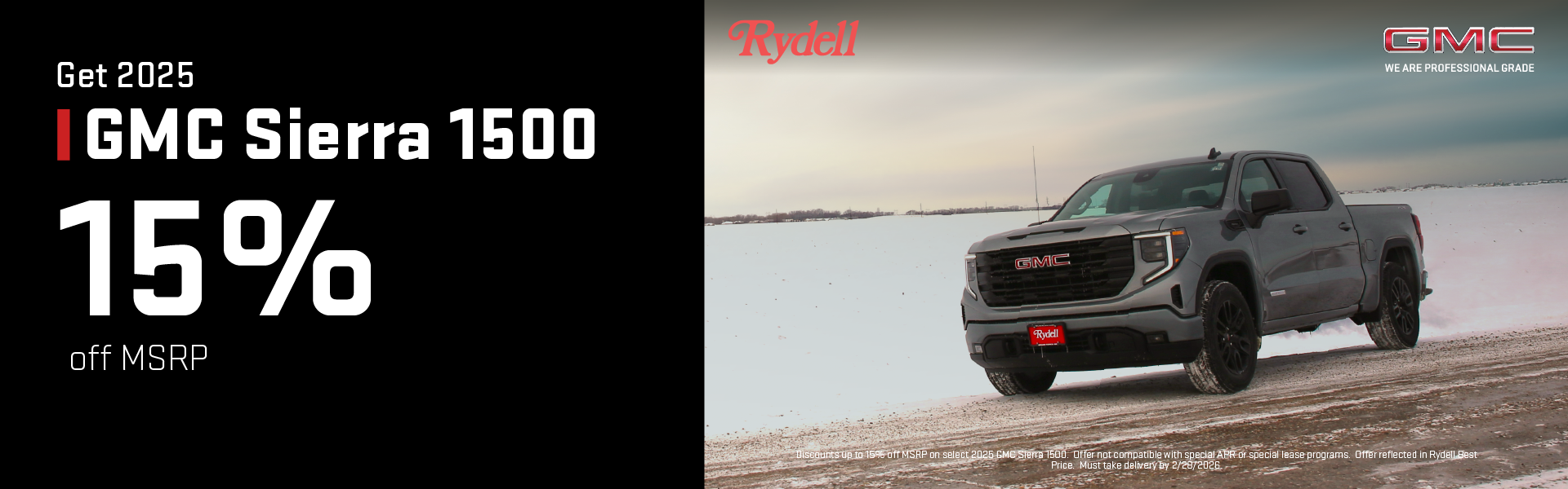 GMC Sierra 15% Off 2025
