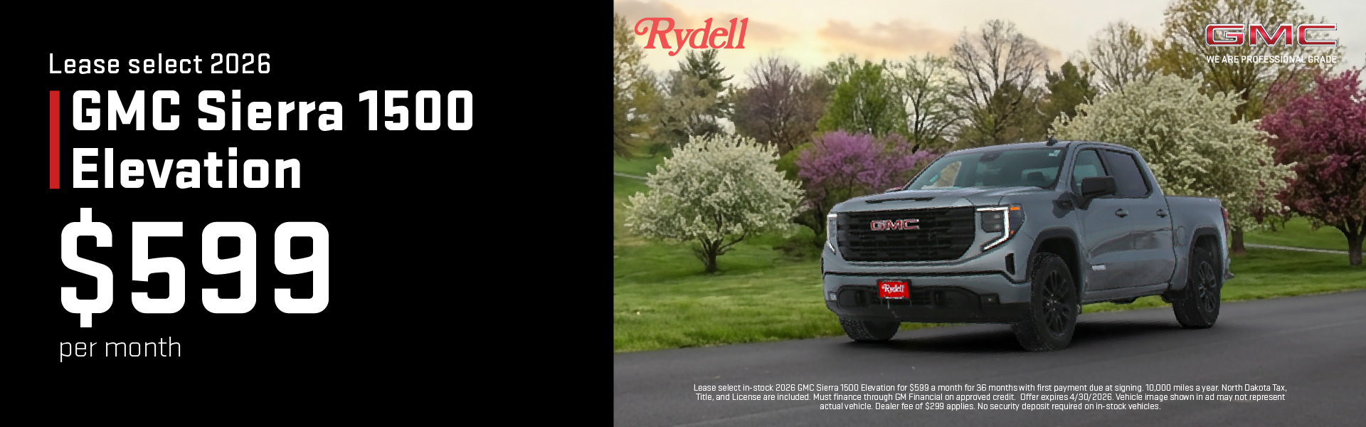 GMC Sierra Lease April